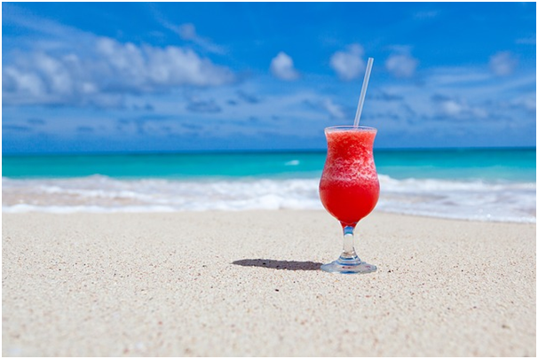 cocktail on the beach